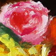ROSES Flowers Still Life Oil painting UKRAINE 8X10