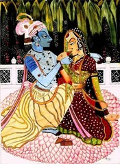 Bani Thani 1. Watercolour. Kishengarh style Painting. Collectible, Home Decor.
