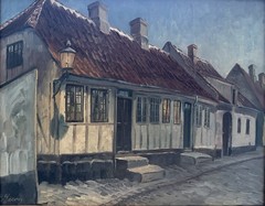 Jacoby C. Berlin? 1853-1928? Probably 1920 North German/Danish Old Town