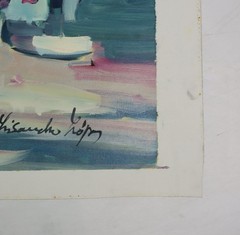 Lisandro Baylon (Argentina,US,1951-?) oil painting 136981