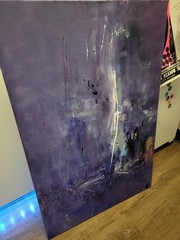 Marvelous Colorful Deep Moody Abstract Art Piece Acrylic On Canvas Unique…