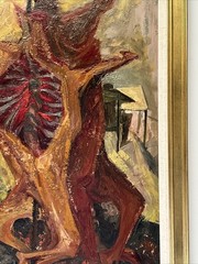 Mid Century Painting Abstract Expressionism Expressionist Cubist Still Life