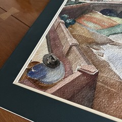 Charles DuBose (1908-1986) Signed Original Watercolor 1934 – Architectural Style