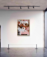Abstract Art „Discovery“ Original Acrylic 11×14 inch Painting on Gallery Paper
