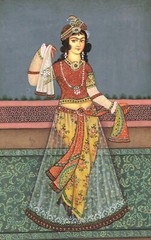 A Beautiful Woman Of Qajar – Persian Art Painting Of Qajar Woman 8.5×11.5 Inches