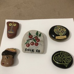 Celtic Art Hand Painted Knot Design and More Signed Rocks By Various Artist (5)