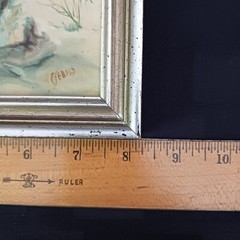 Maine Artist Carol Sebold Original Oil On Canvas- Driftwood On Sand Dune- 8″x6″