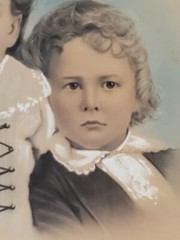 Antique Master Pastel Portait Siblings Frankie & Annie Children Of John& Ophelia