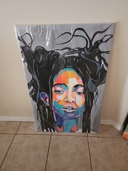 Natural Woman Original Oil Painting On Canvas Signed By Artist H 47× W 32