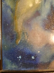 Watercolor Abstract Space Painting. „Prize Nebula“. Paul Eres. Stars Galaxy.