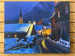Painting/Art „Evening Out“ limited edition canvas embelished by the artist
