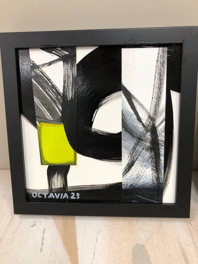 Original Abstract Paint – Lemon Drop