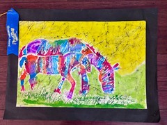 Zebra painting- original award winner