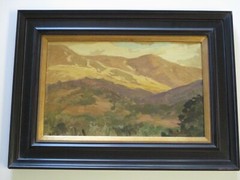 DAVIS F SCHWARTZ OIL PAINTING LISTED AMERICAN IMPRESSIONISM LANDSCAPE CALIFORNIA