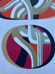 De Vries Regina 1913-85 Silkscreen “Vivace” Signed 33/40 Pop Art Graphic Colorful