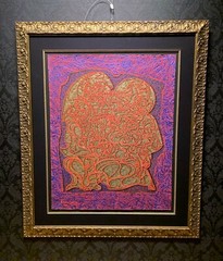 KRASNYANSKY „The Ancient Relief“ Original Painting COA, TRU-VUE, Large (52″x44″)