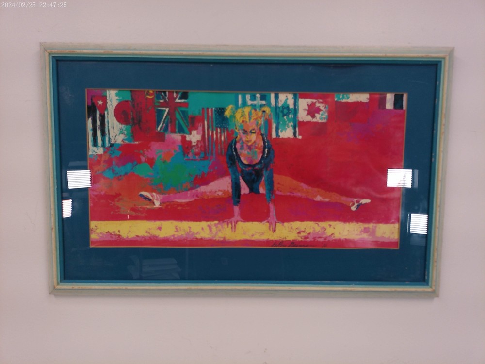 Art Olympic Gymnastic by LeRoy Neiman Signed 76