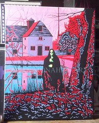 BLACK SABBATH GOTH BLACKLIGHT DAY GLOW ACRYLIC STRETCH CANVAS PAINTING