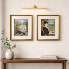 Pair of 2 Fine Art Reproductions Renaissance impressionist Paintings 1880s