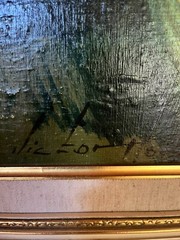 Victor Horvath Original Art, Man on A Train (Hungary) 25 1/4″ x 21 1/4″