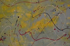 Jackson Pollack style ￼painting￼ 72” X 60”Acrylic, Abstract,POP,XL,Modern,Landsc