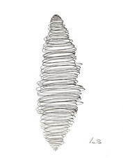 SAMATOWIC Original Abstract 9×12 Paper Ink Signed Living Room Wall Decor 24