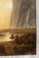 Dongyeearts Albert Bierstadt Valley of the Yosemite landscape oil on canvas 48″