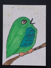 ACEO Original Art Card Painting ATC SIGNED By GAT