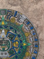 Mexican Art 15 1/2″ X 12″ Amate Bark Painting Hand painted Folk art Calendar