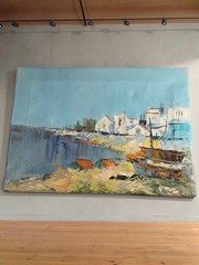 oil paintings on canvas Mid-century Impressionist Signed K.WARD 15.5×12 Inch