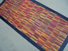 SELINA NUMINA 130 x 60 cm Original Aboriginal Painting. Bush Yam