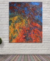 Mark Little, Original, Painting, 72” X 60” Acrylic, Abstract, POP Art, Modern XL