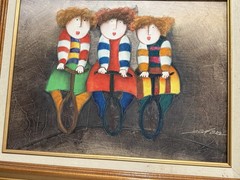 Signed Oil Painting On Framed Canvas Original Artwork. Joyce Roybal