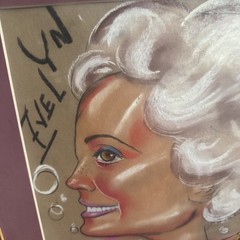 Vintage Framed Vintage Oil Pastel Caricatures Lot 2 Man & Wife Harvey & Evelyn
