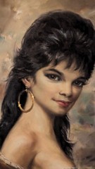 Willi Depre, Deceased German Artist, Art Of Gypsi Girl. Oil On Canvas. 44″X32″