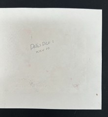 Mixed Media Abstract Painting “Dali’s Dice” Acrylic Sparkles Glitter 5×5” Art