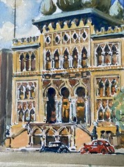 John Dull (Philadelphia Pennsylvania 1859-1949) Lulu Temple, Watercolor Painting