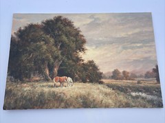 Large California Painting Listed YVONNE BRANCHFLOWER IMPRESSIONISM HORSES 36″