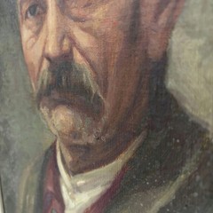 Classic Portrait Oil Painting „Older Man“ Handcrafted French Artwork