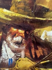 Original quality vintage art „Hombre at the bar“ EXPRESSIONIST E.DRESSDEN SGND