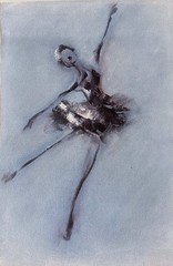 Ballerina Original Small Oil Painting Impressionism Collectible Handpainted 13×8