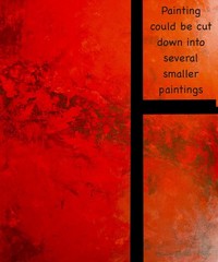 Mark Little Original Giant Canvas Painting 84”X62” (7 Foot) Abstract Modern XL