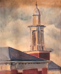 Brookyln College Boylan Hall, New York 9×11 in. Oil on canvas HALL GROAT II
