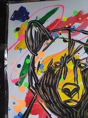 Original Art 12×16 Figurative Abstract Expressionist on Gallery Paper