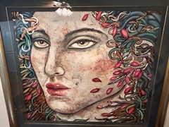 Enchanting Christina De Musee Framed Signed Original Acrylic And Oil Painting