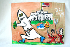 WASHINGTON MONUMENT WHITEHOUSE Jr CHARLIE FAST OUTSIDER POLITICAL FOLK POP ART U