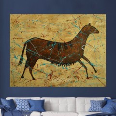 Jackson Pollock Original ￼Giant Canvas Painting 81”X62” (6 Foot 9 inch) Abstract