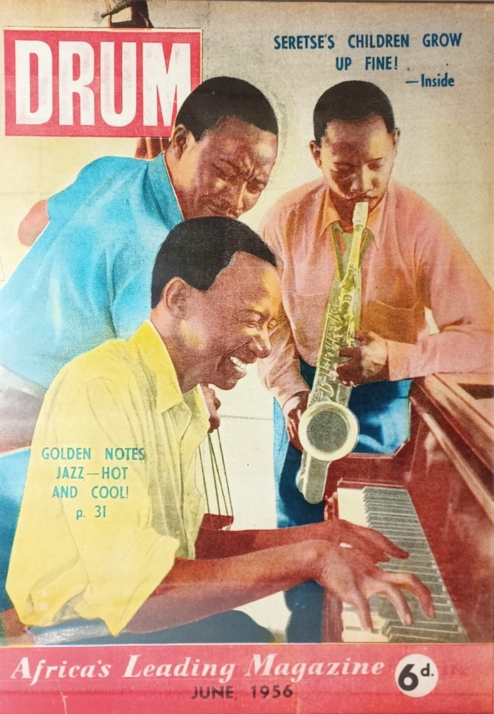 DRUM AFRICA’S LEADING MAGAZINE POSTER Of JUNE 1956 COVER ISSUE JAZZ MUSICIANS