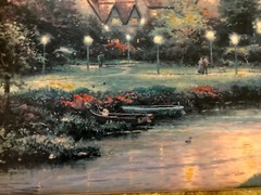 Thomas Kinkade“Lamplight Village” Limited Edition 2533/4950 Framed 27”x33” w/COA
