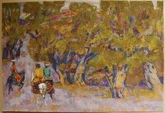 Ukrainian Soviet tempera Painting cubism postimpressionism Central Asia donkey
